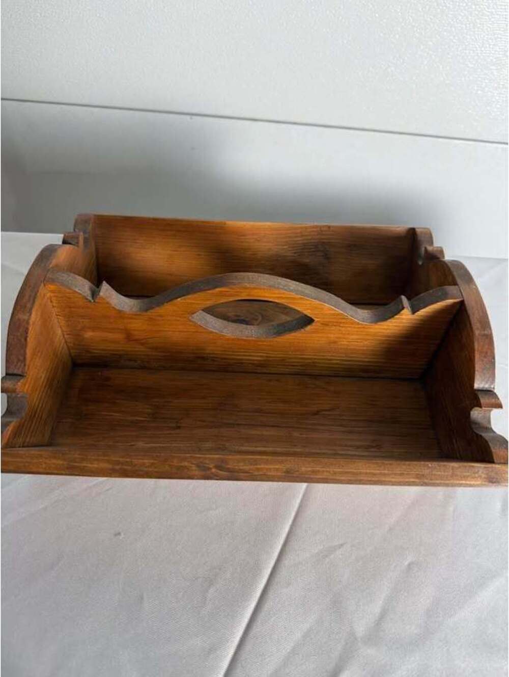 Vintage Wooden Caddy Organizer